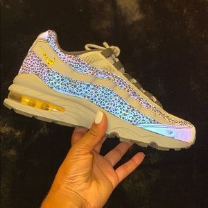 Nike Gray and Yellow Sneakers with Air Max Design